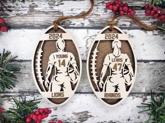 Stadium Series Spotlight Ornament - Flag Football