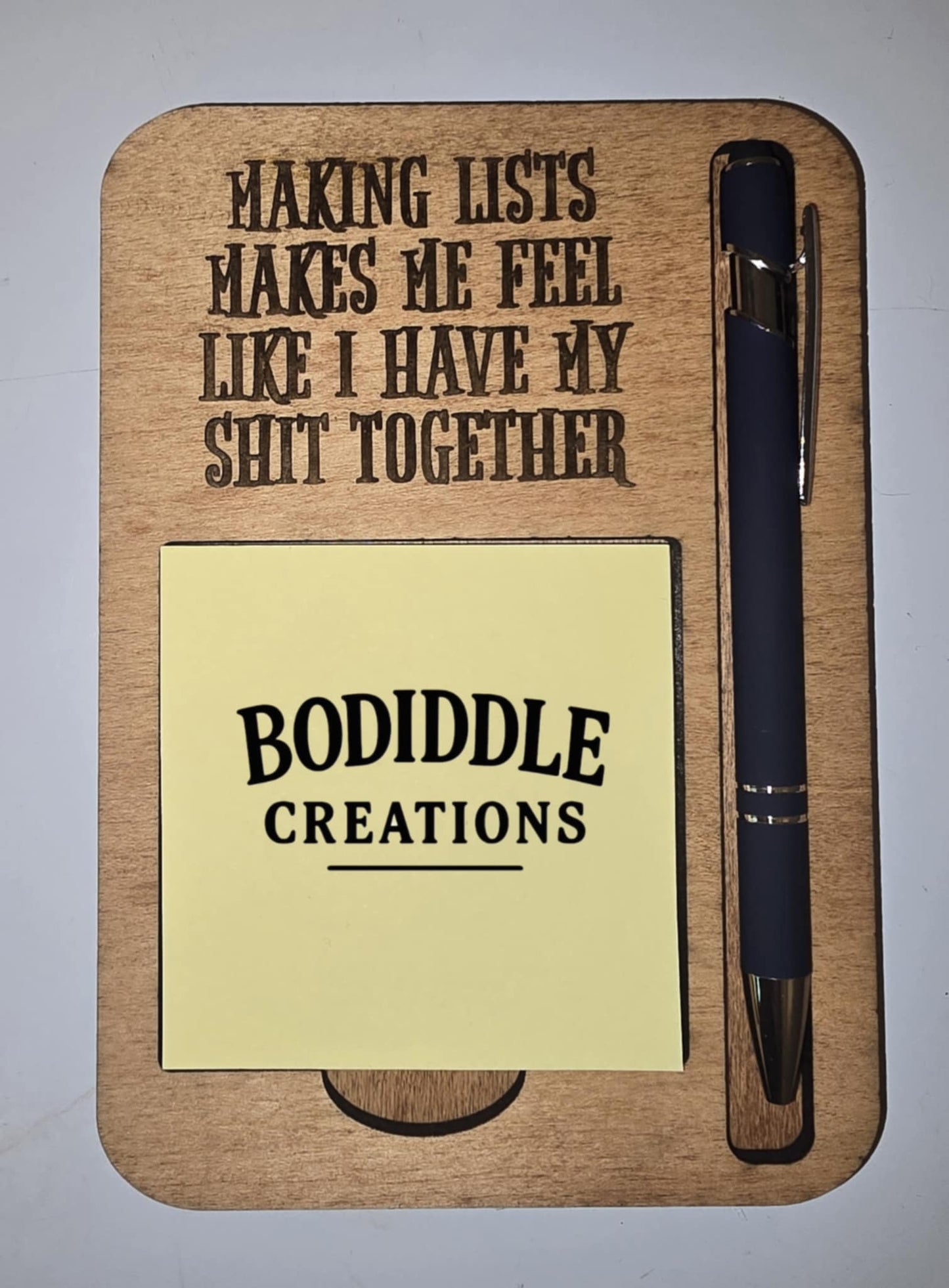 Making Lists - notepad holder