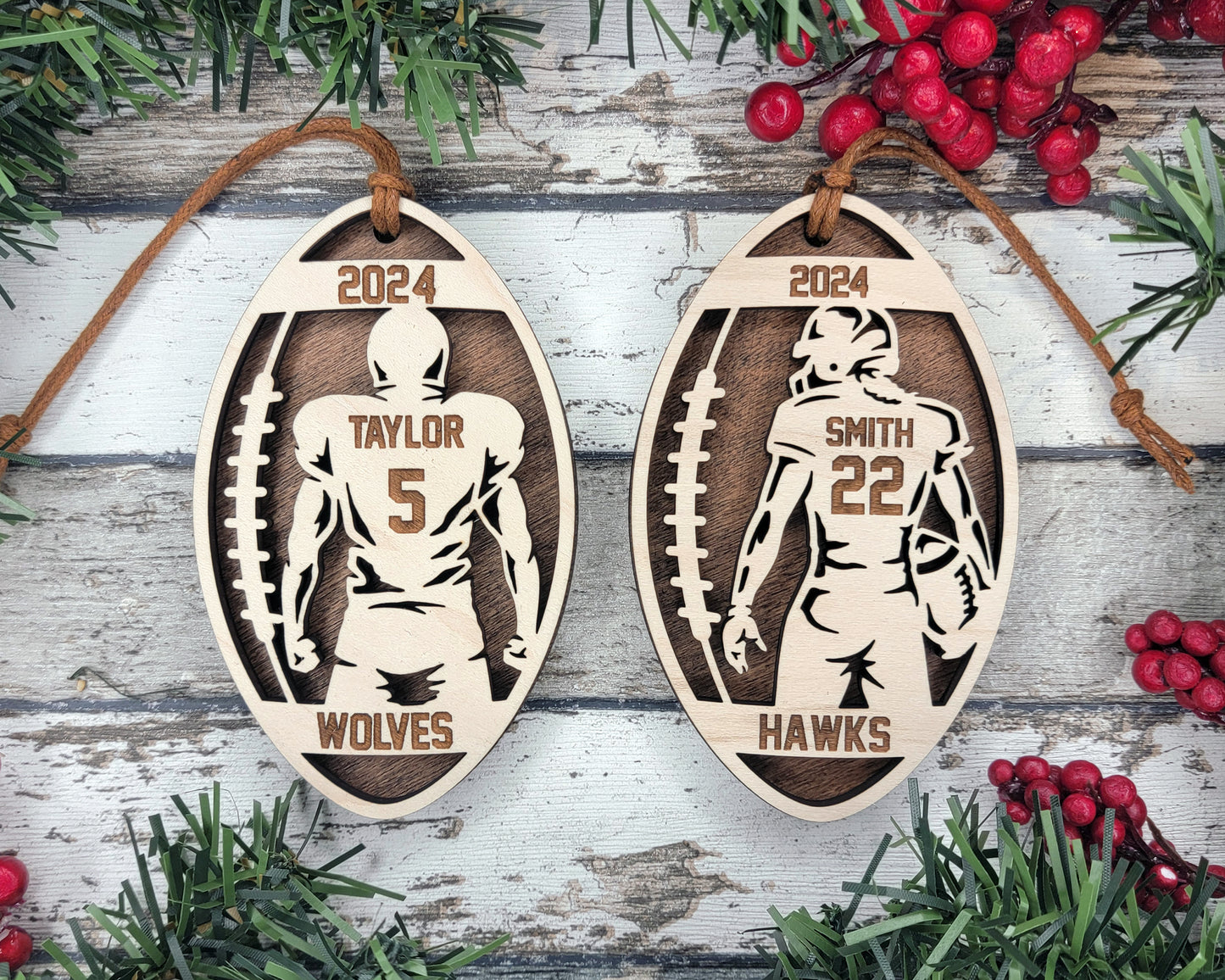 Stadium Series Spotlight Ornament - Football