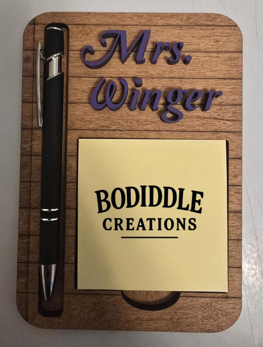 Teacher notebook paper note pad -