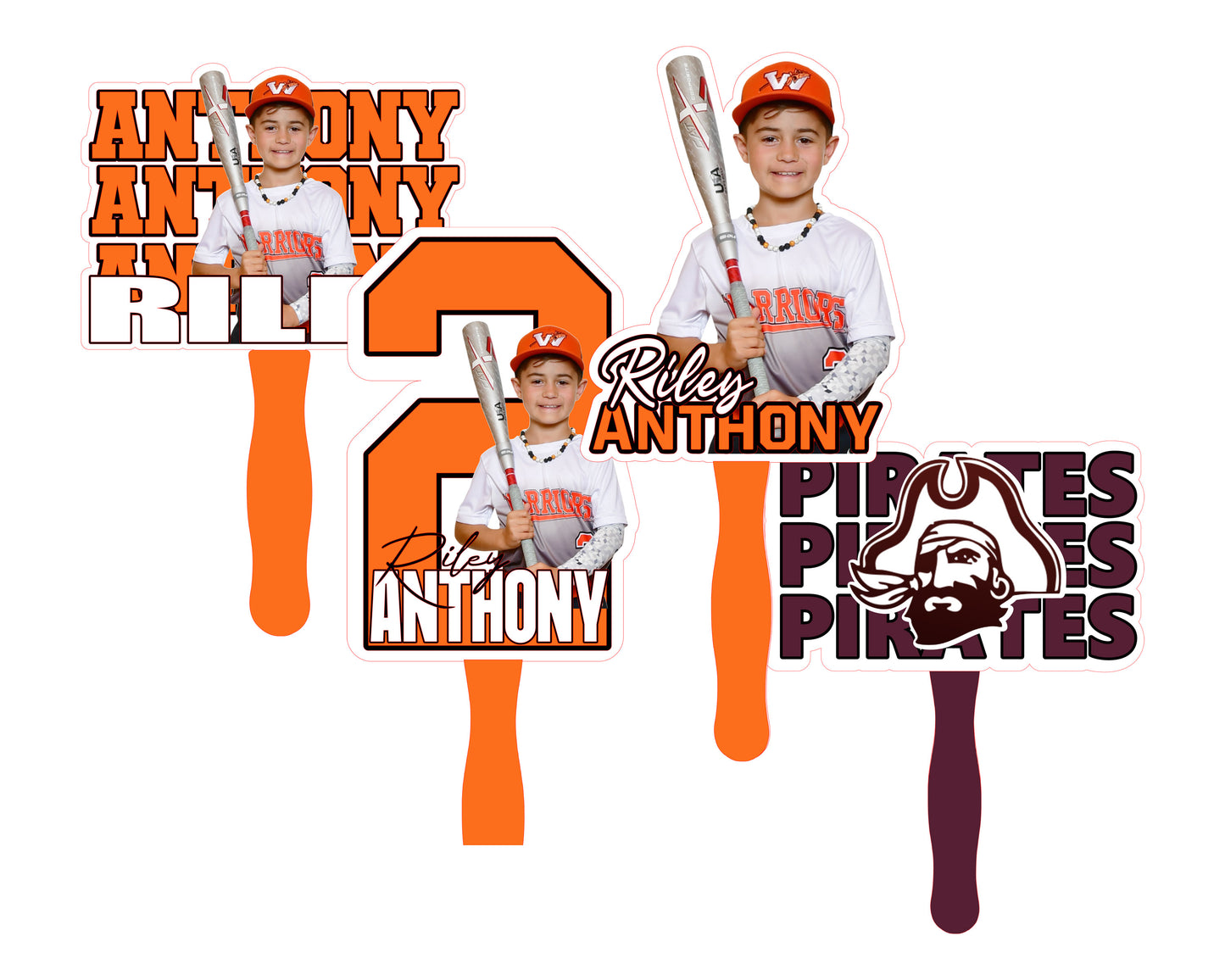 Custom Spirit Fans - 4 styles available $8