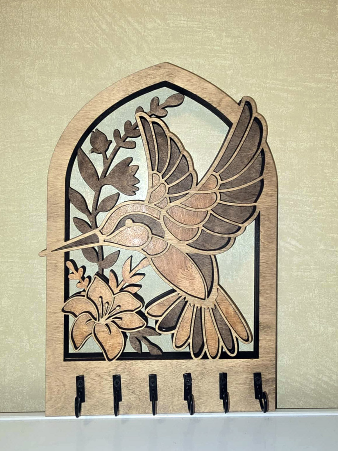 Key Ring Holder - Hummingbird