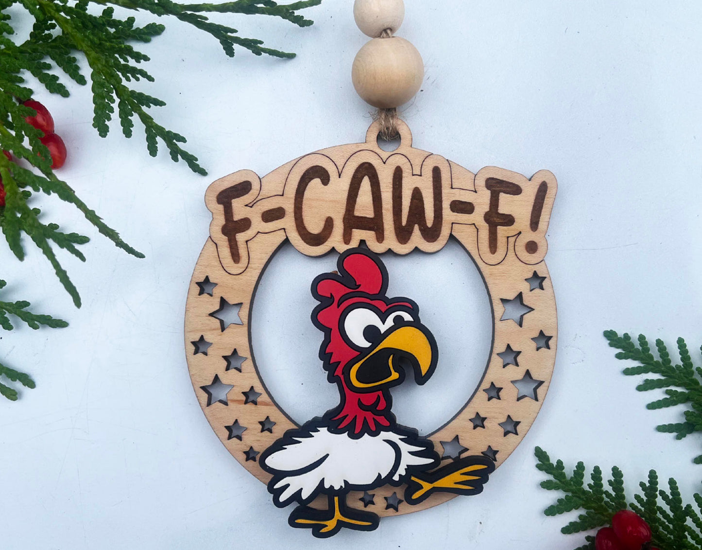 F - CAW - F ornament